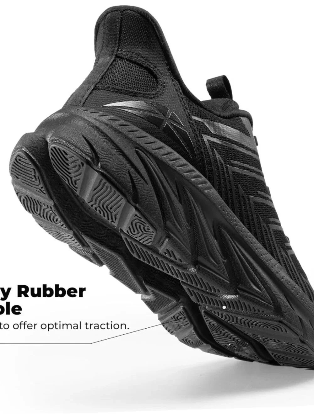 Women's All Black Slip On Walking Shoes Running Comfortable Breathable Sneakers